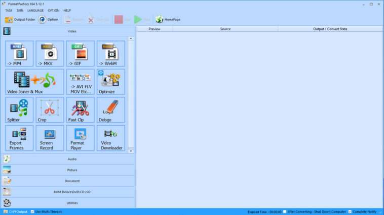 format factory converter free download