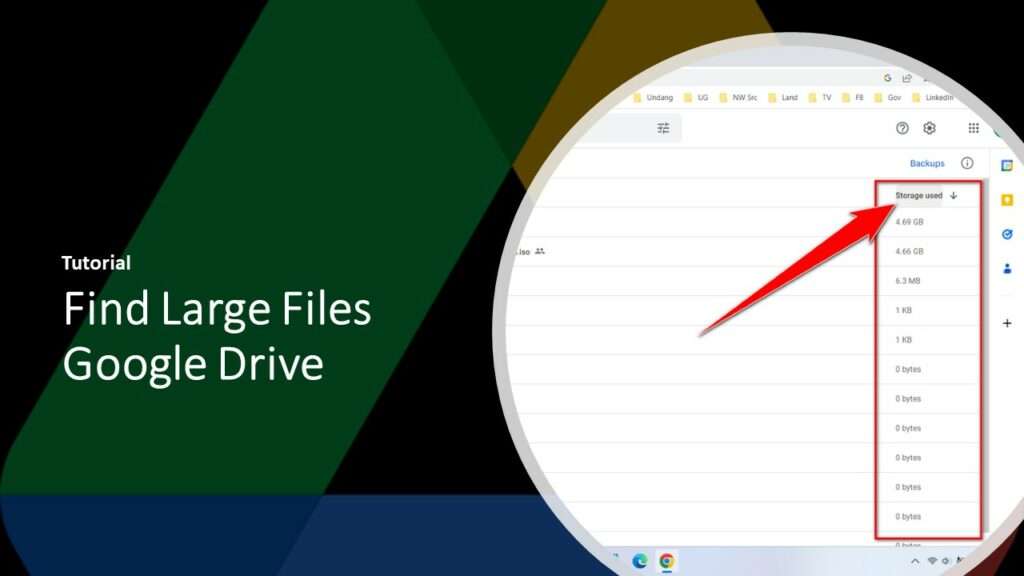 How to Find Large Files in Google Drive