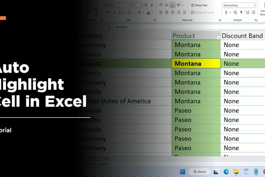 How To Auto Highlight On The Active Cell In Microsoft Excel WareData 