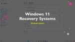 Windows 11 Recovery Systems