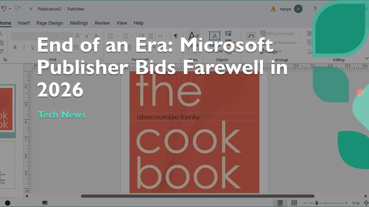 End of an Era: Microsoft Publisher Bids Farewell in 2026 - What Comes Next? - WareData  Tech 