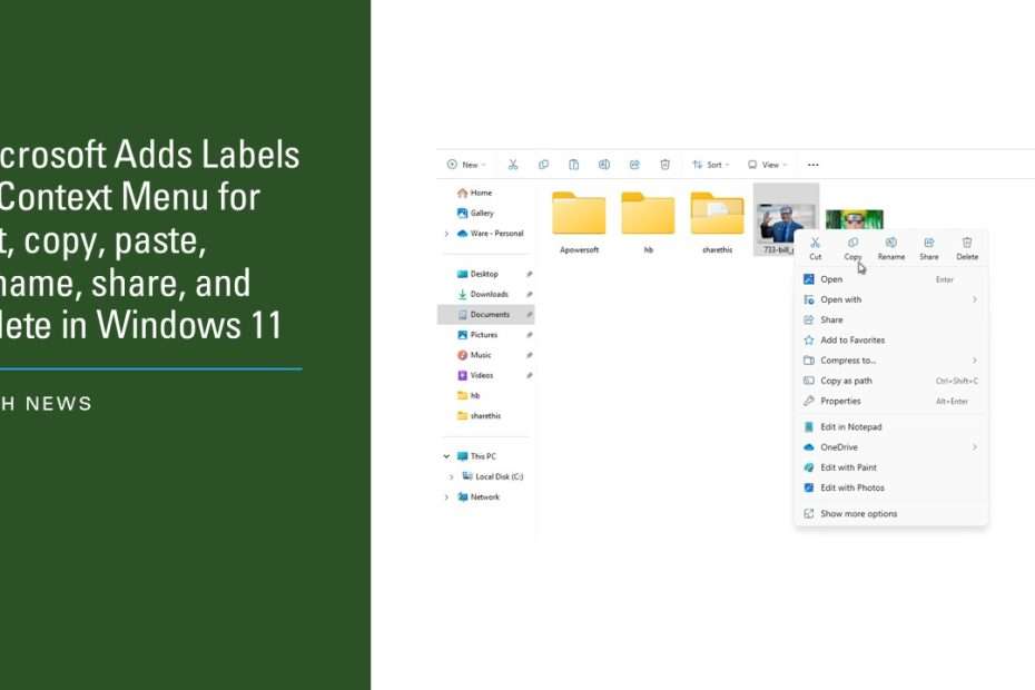 Microsoft Adds Labels to Context Menu for cut copy paste