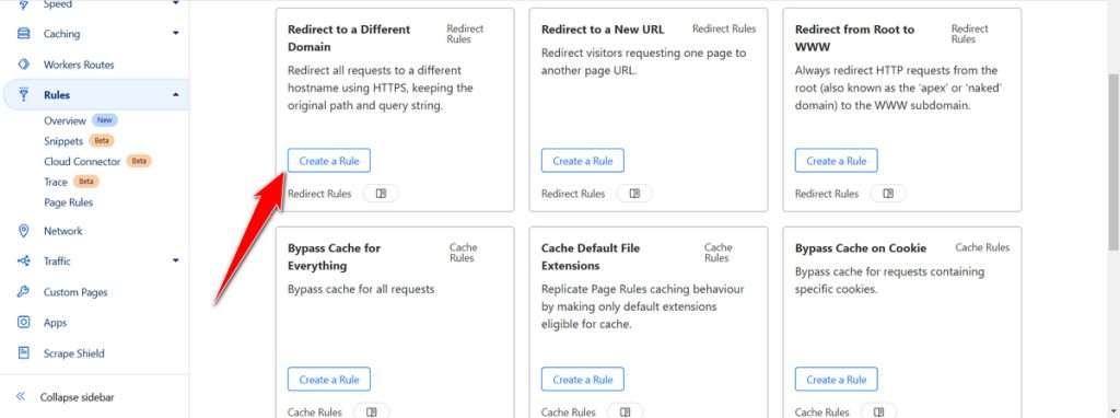 Create a Rule Cloudflare