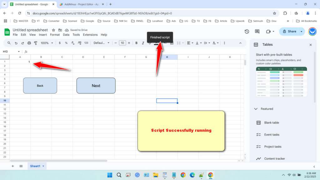 How to Add and Subtract Cell Values with Apps Script in Google Sheets - 12