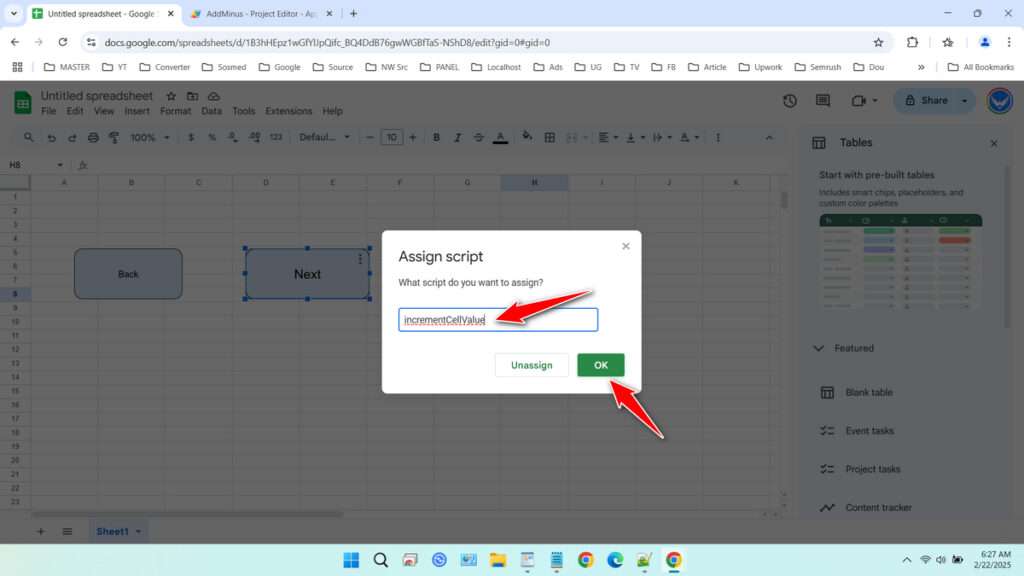 How to Add and Subtract Cell Values with Apps Script in Google Sheets - 6