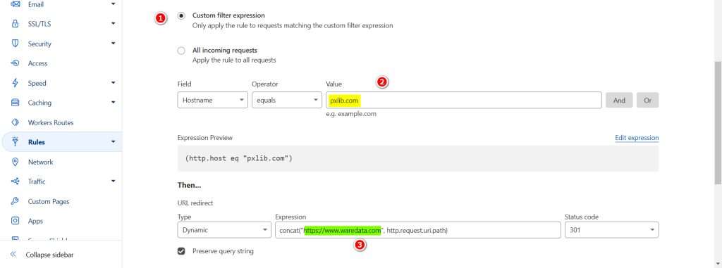 Redirect Domain Cloudflare